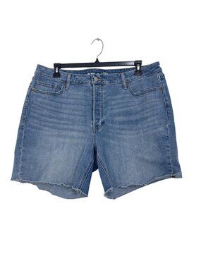 Old Navy Womens High-Rise OG Straight Secret-Smooth Pockets Denim Shorts Size 20